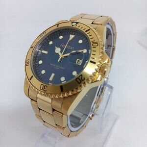 Armitron 20/4266 Men's 40mm Gold S/Steel Blue MOP Dial Japanese Quartz Watch